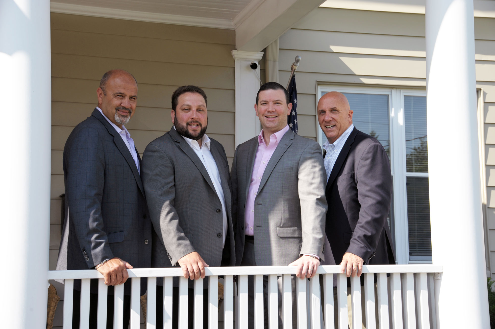 Partners, Rocco Caputo & Michael Mastrogiacomo with Evan R. Corsello & Frank J. Gaudio from First Bank of Greenwich